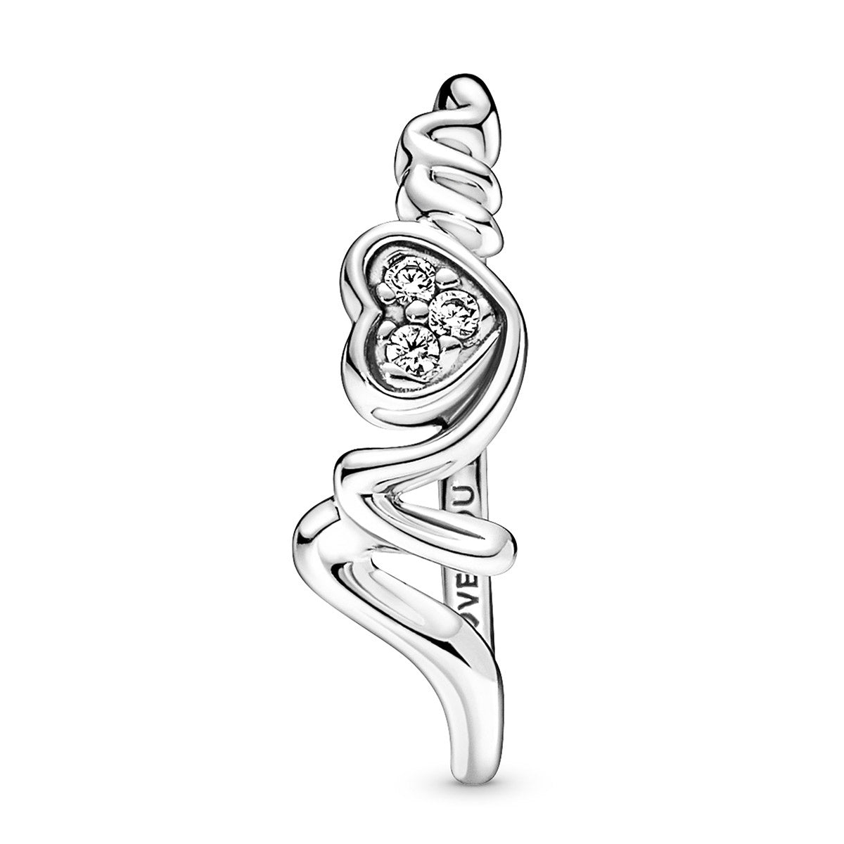 Pandora Mom Pavé Heart Ring
