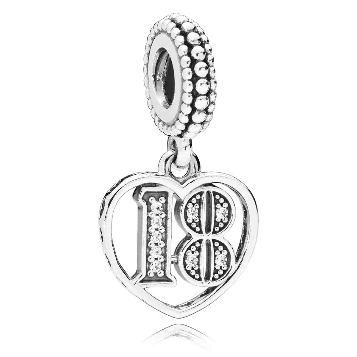Pandora 18 Years of Love Dangle Charm
