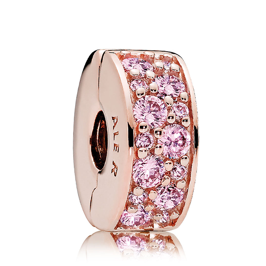 Pandora Pink CZ Shining Elegance Clip