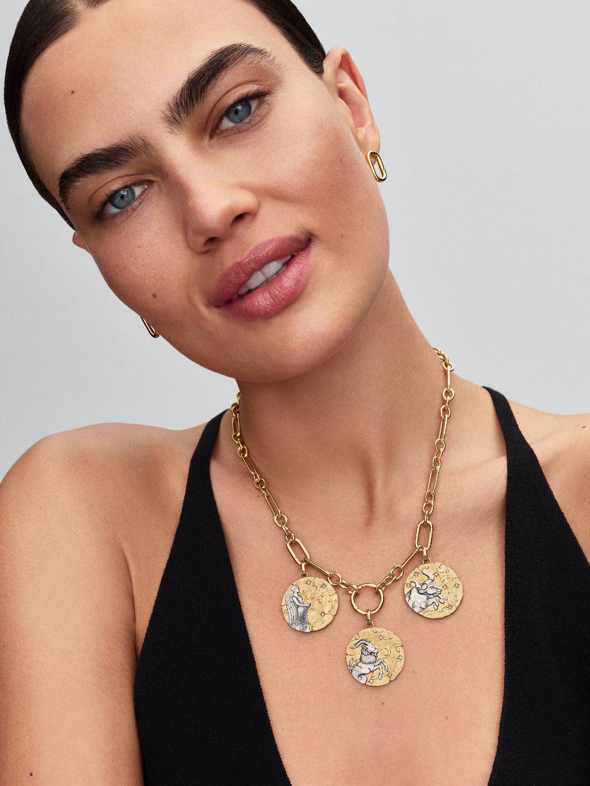 Pandora Capricorn Zodiac Oversized Medallion Charm
