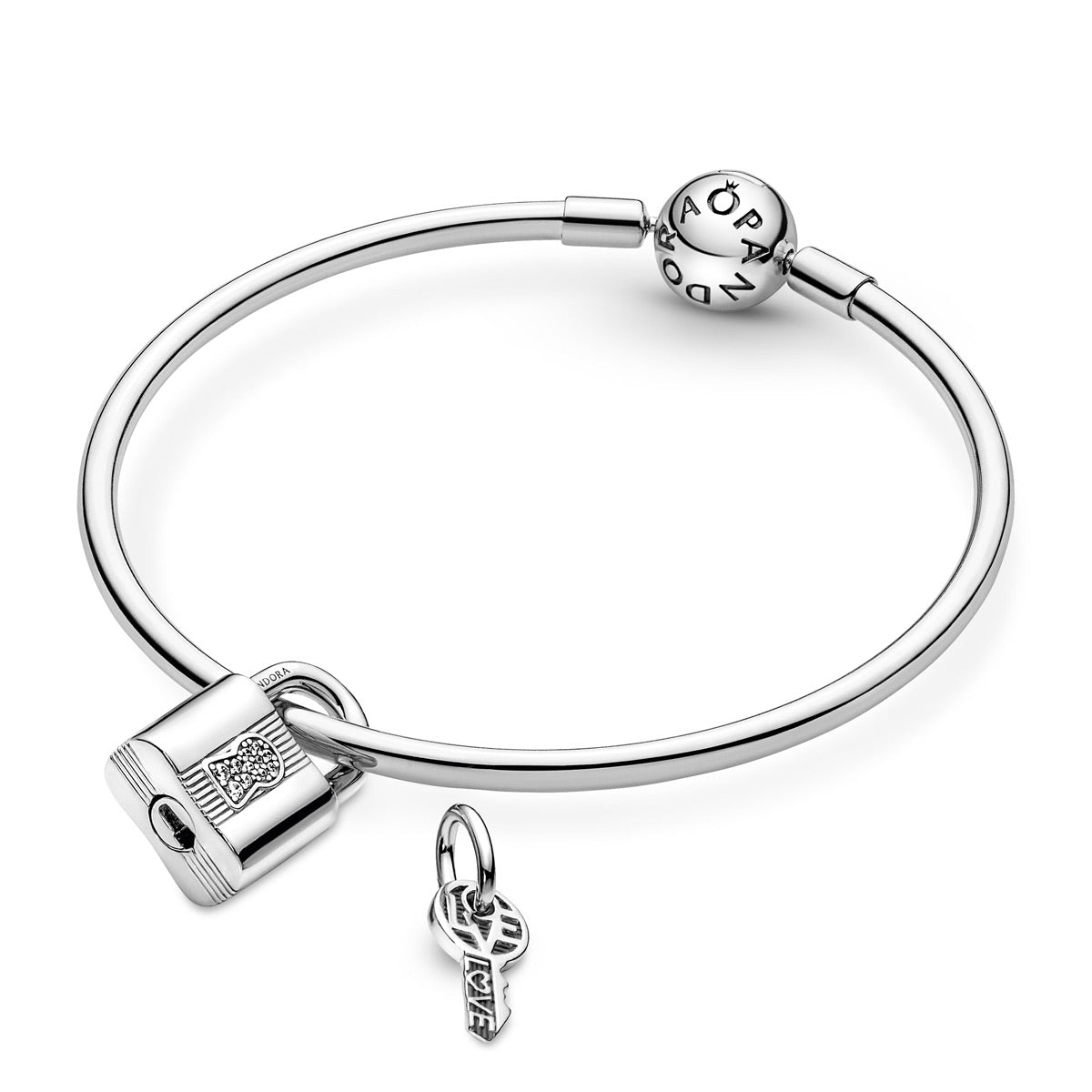 Pandora Padlock & Key Dangle Charm