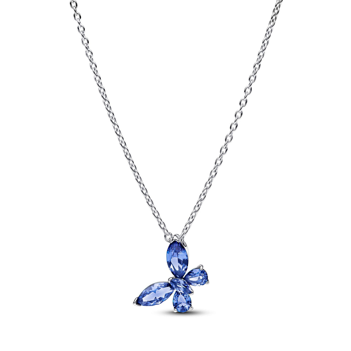 Pandora Blue Butterfly Pendant Necklace
