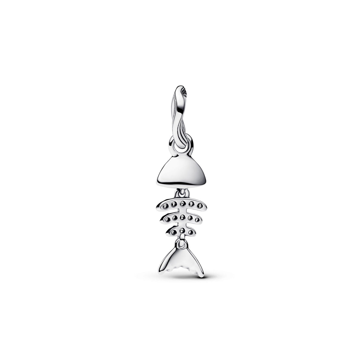 Pandora Turquoise-colored Fishbone Dangle Charm