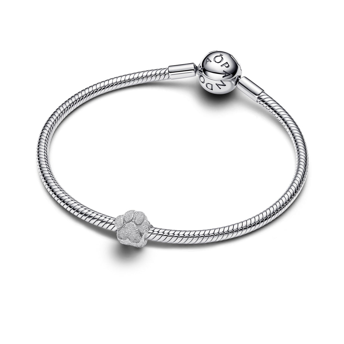 Pandora Textured Paw Mini Charm
