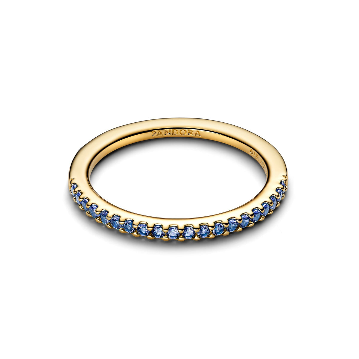 Pandora Sparkling Blue Half-Eternity Band Ring