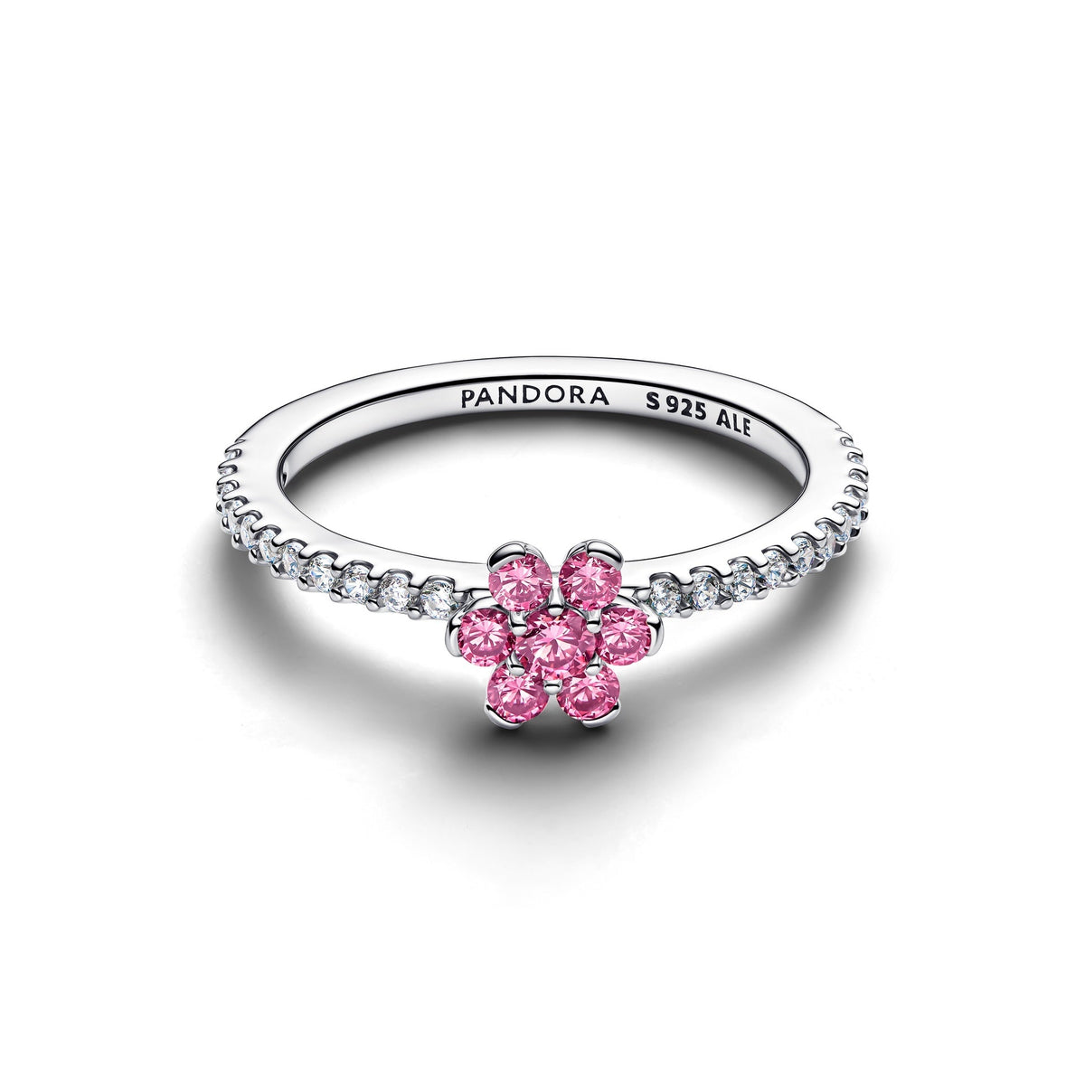 Pandora Sparkling Pink Flower Ring
