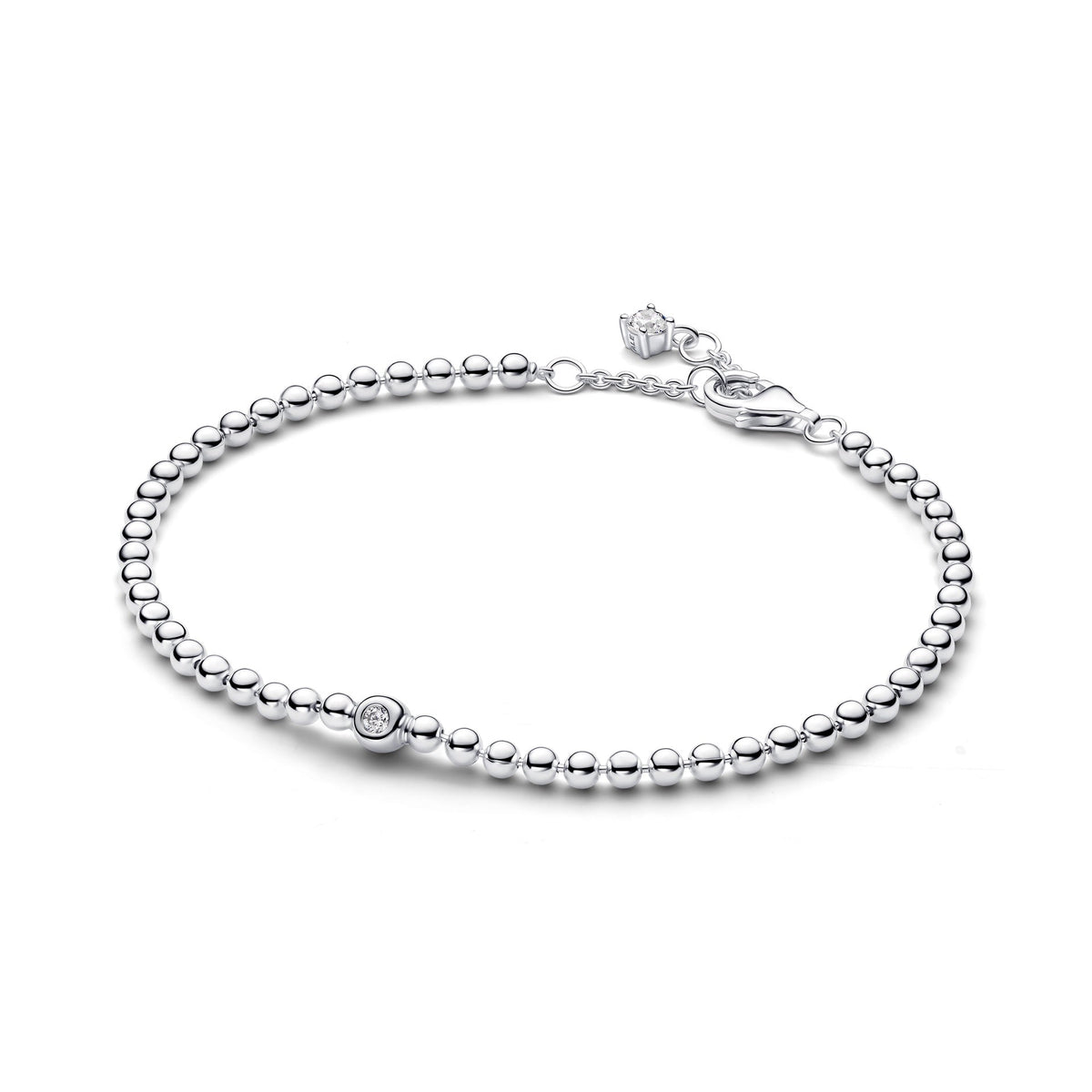 Pandora Beads & Sparkling Stone Bracelet