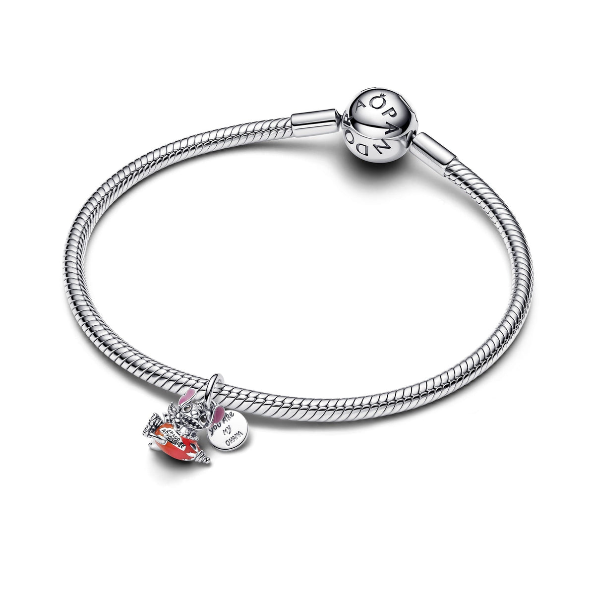 Pandora Disney Stitch Rocket Ship Dangle Charm