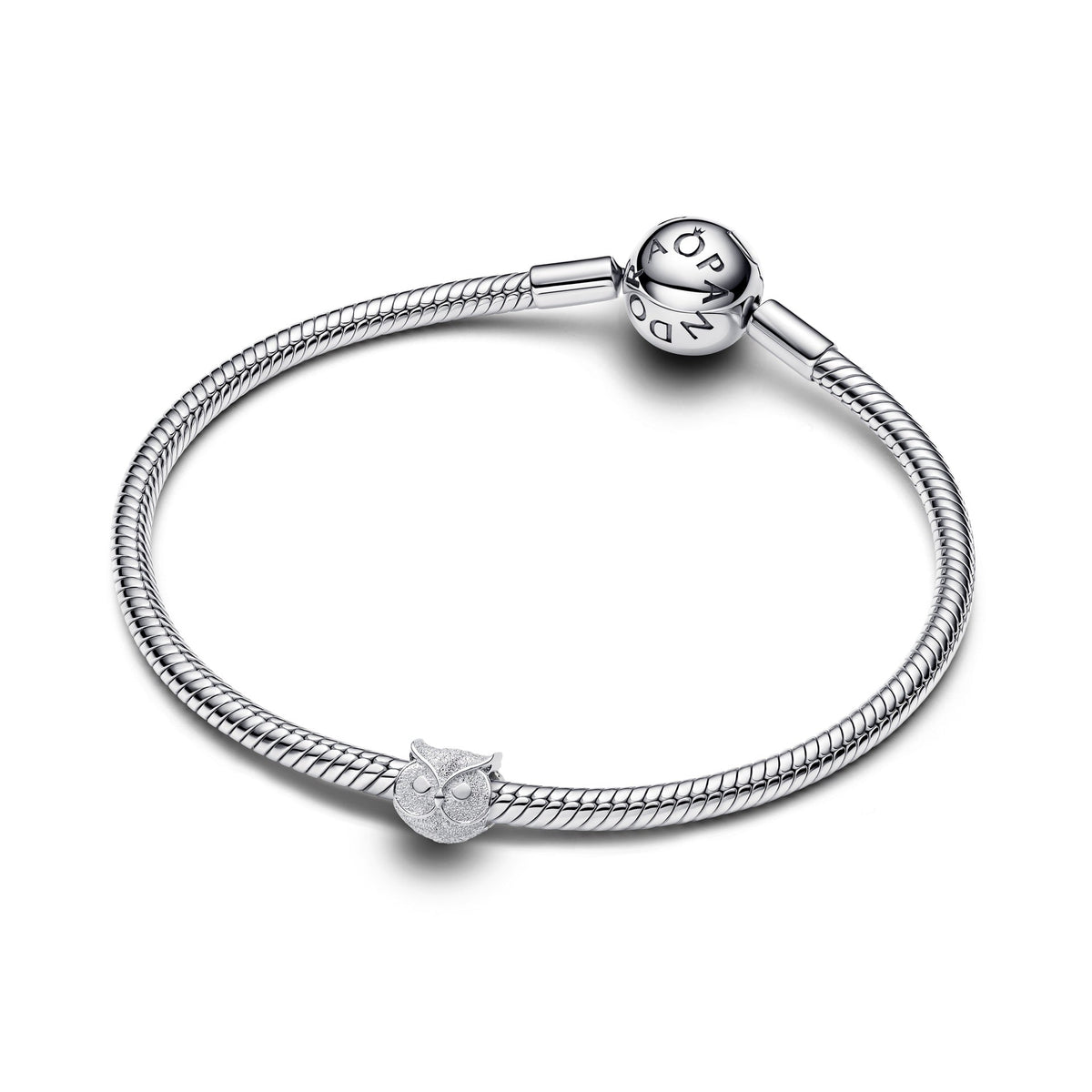 Pandora Textured Owl Mini Charm