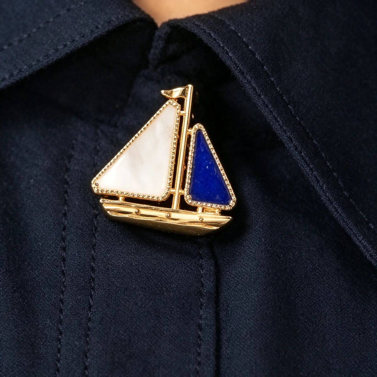 Van Cleef & Arpels Lucky Summer Collection Sailboat Brooch