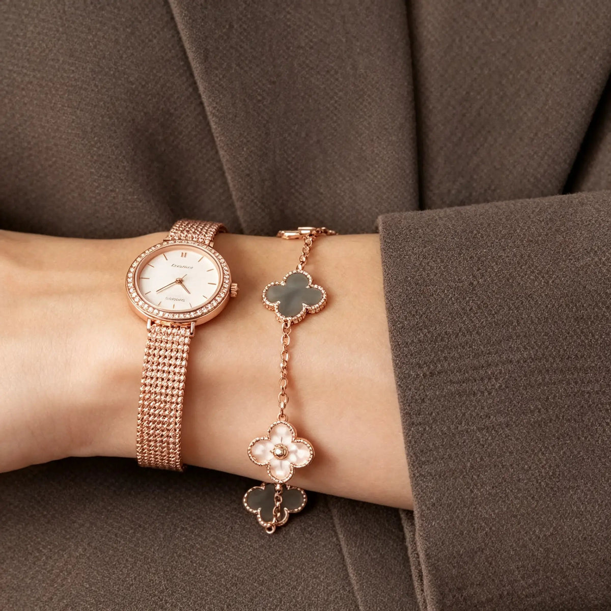 Van Cleef & Arpels Vintage Alhambra Five-Flower Bracelet