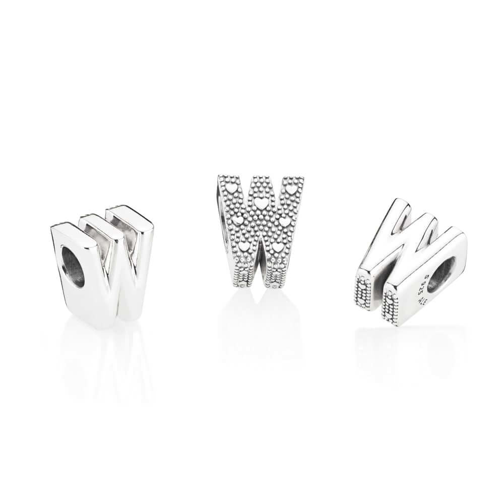 Pandora Letter W Charm