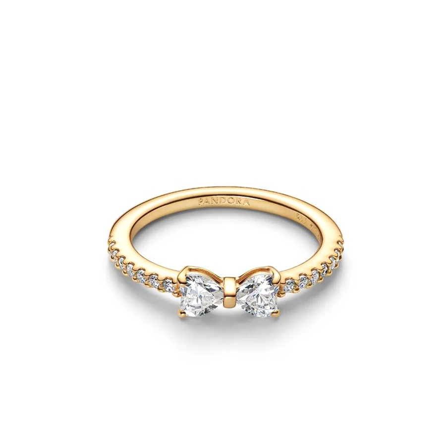 Pandora Sparkling Bow Ring
