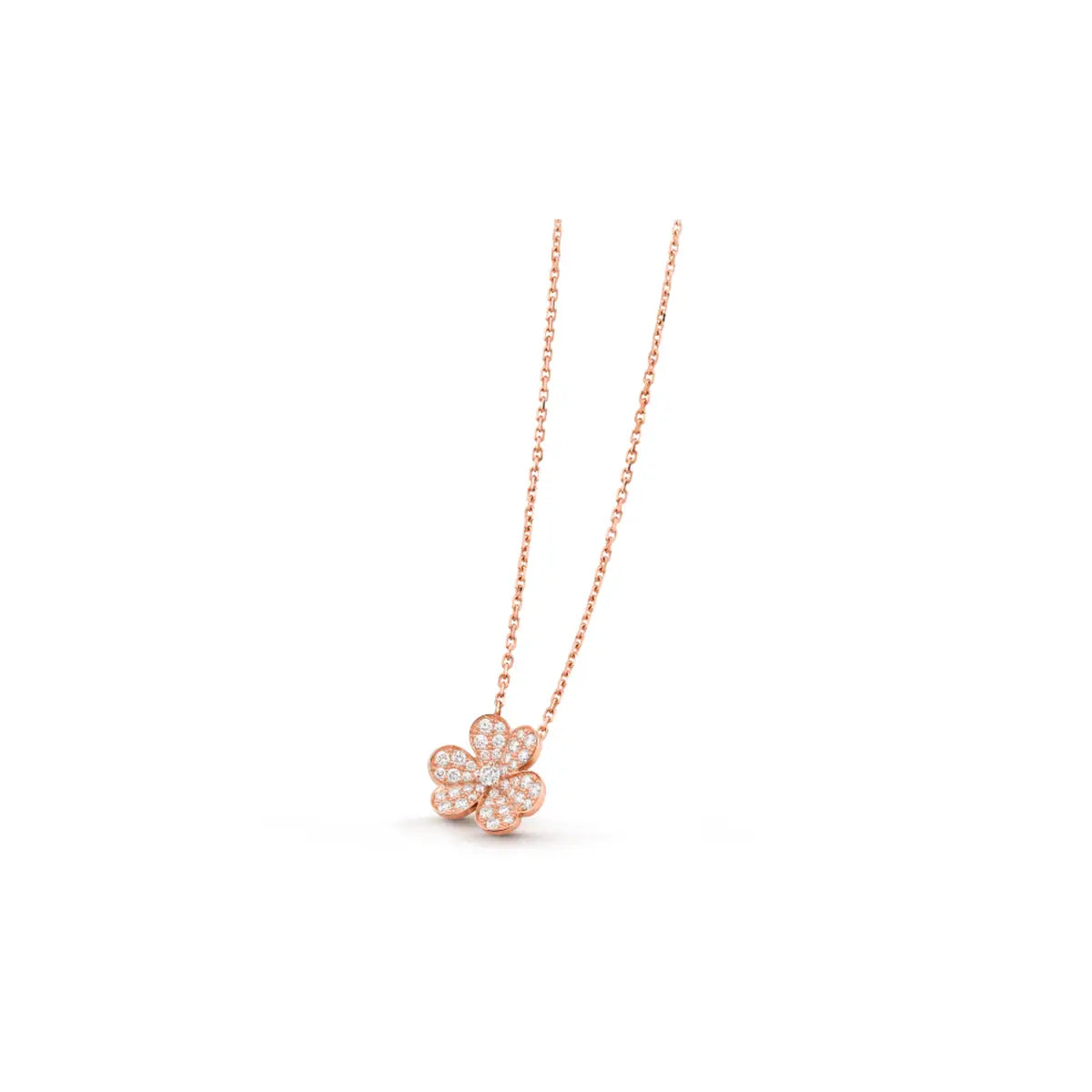 Van Cleef & Arpels Frivole collection clover necklace