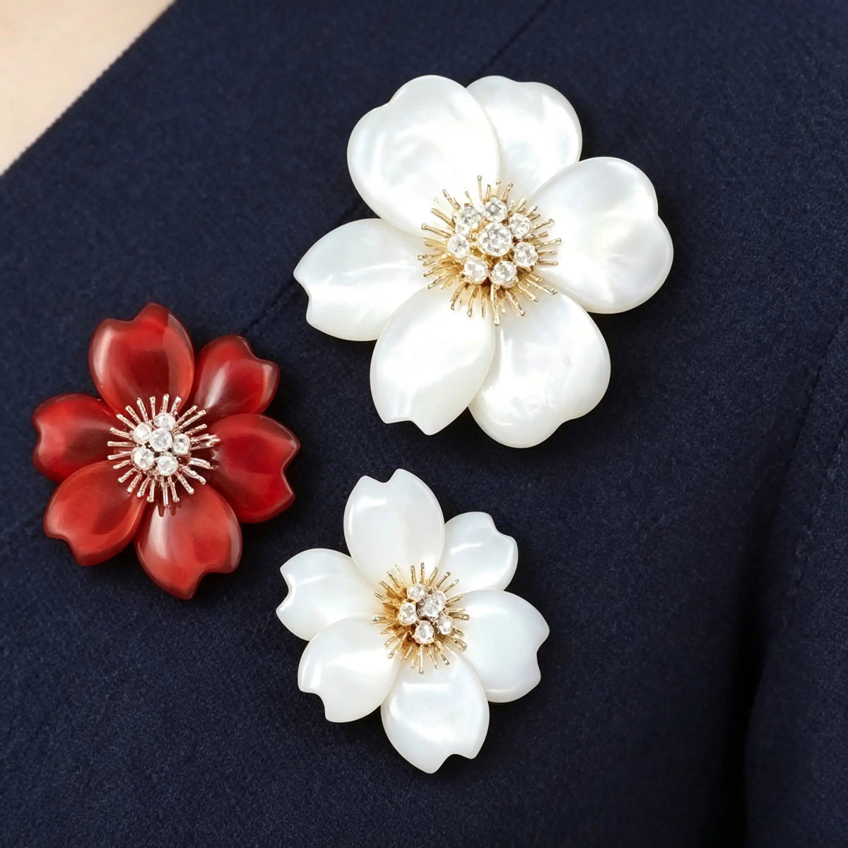 Van Cleef & Arpels Rose de Noël Collection Large Christmas Rose Brooch