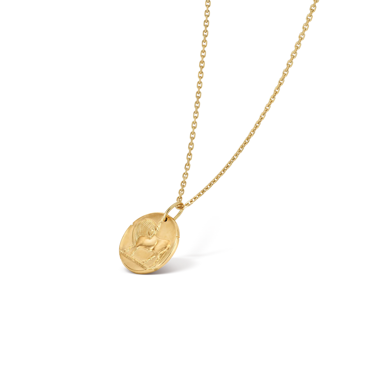 Van Cleef & Arpels Zodiaque Poetic Constellation Taurus Gold Coin Pendant