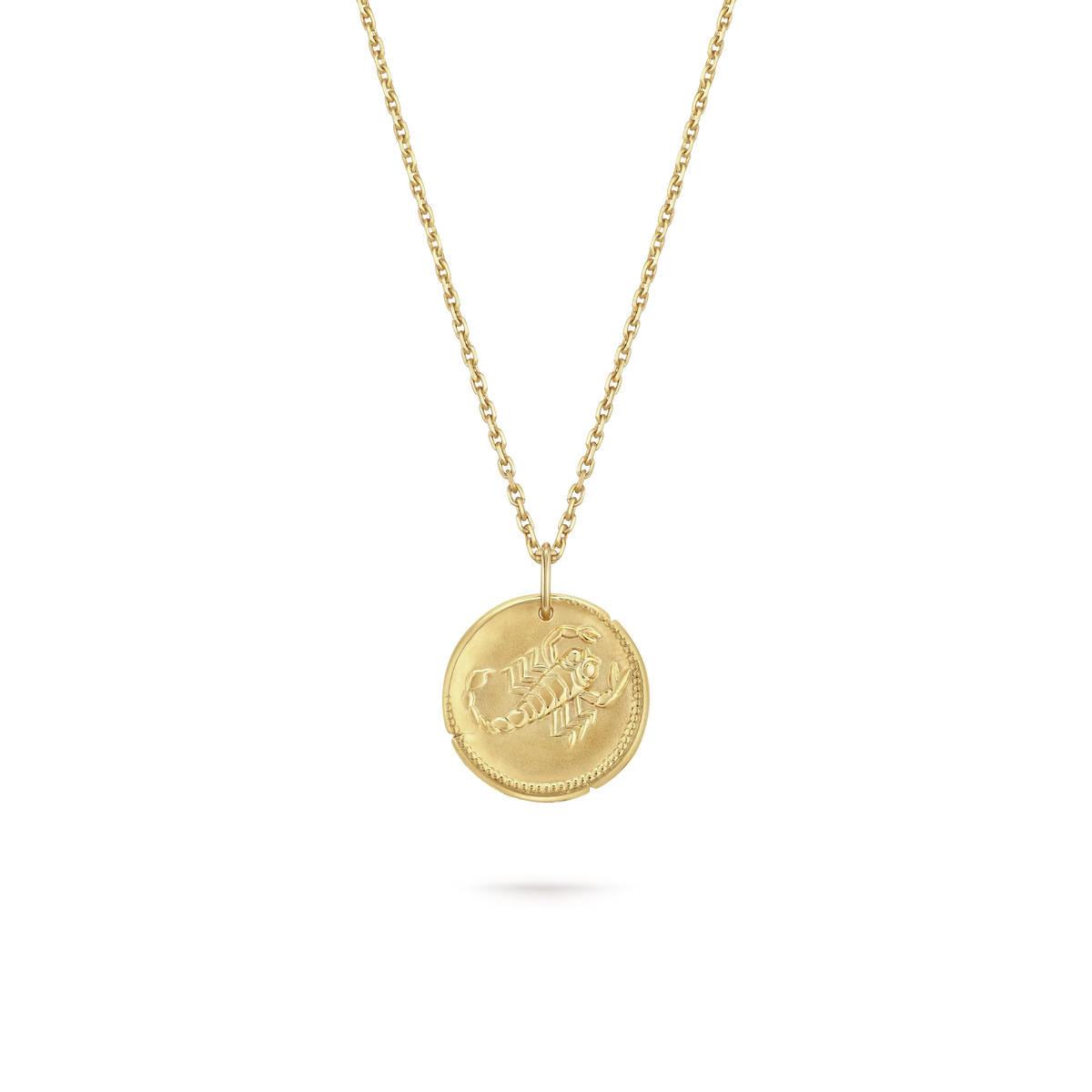 Van Cleef & Arpels Zodiaque Scorpio Gold Coin Necklace