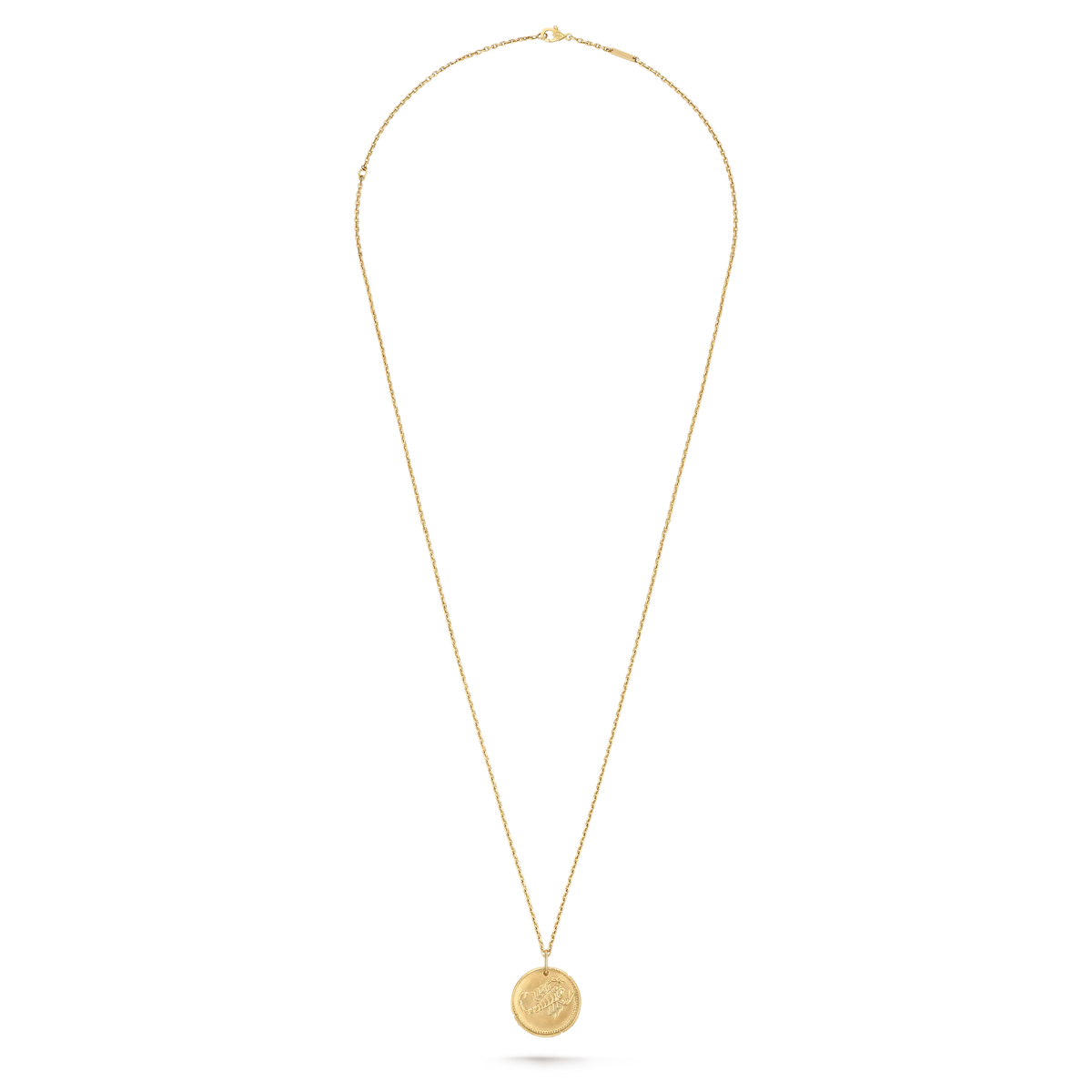 Van Cleef & Arpels Zodiaque Scorpio Gold Coin Necklace