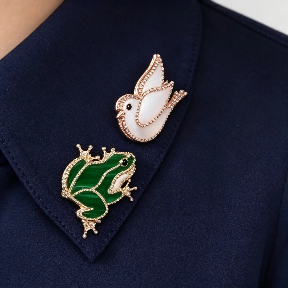 Van Cleef & Arpels Lucky Animals collection pigeon brooch