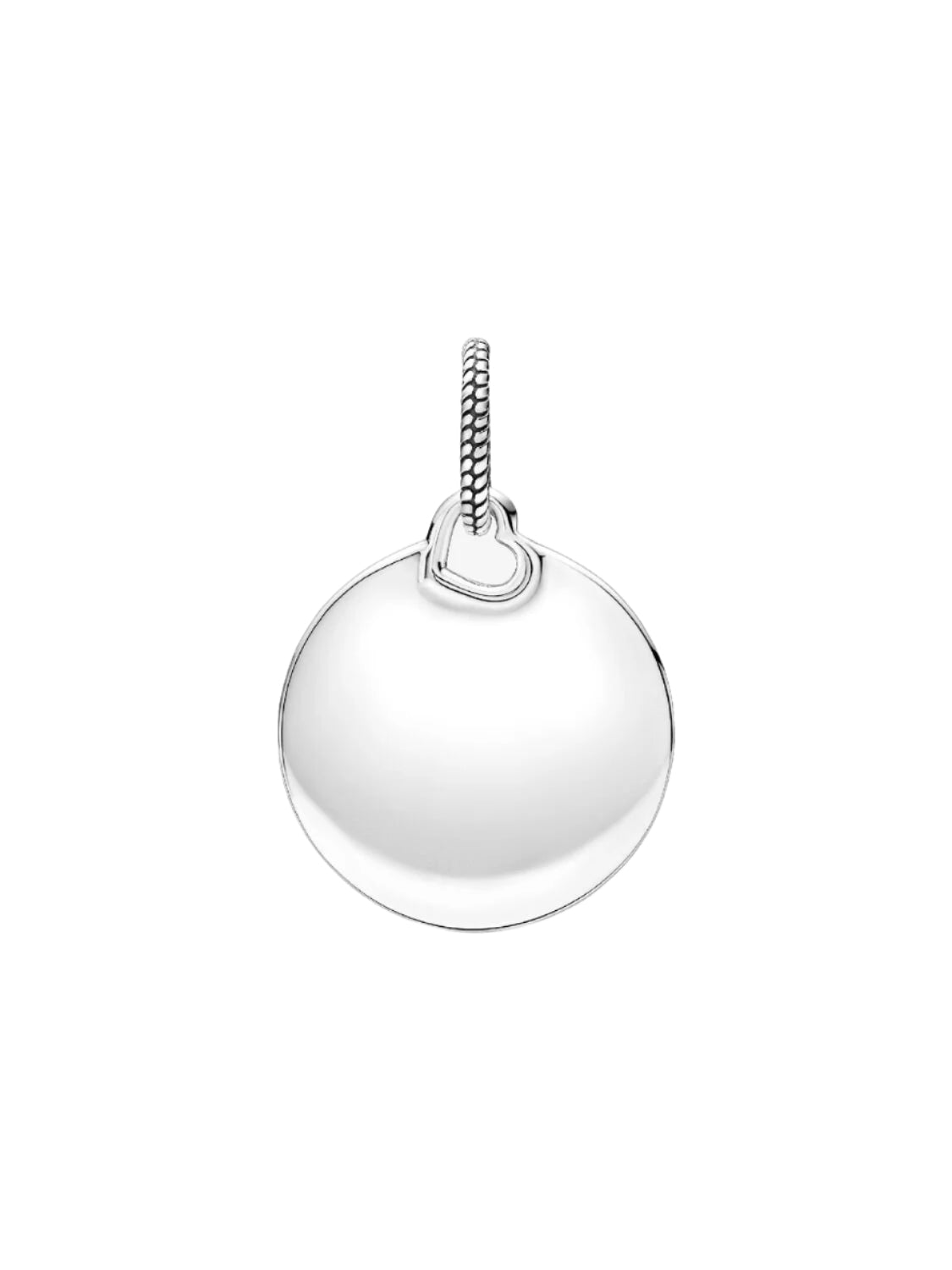 Pandora Engravable Round Tag Dangle Charm