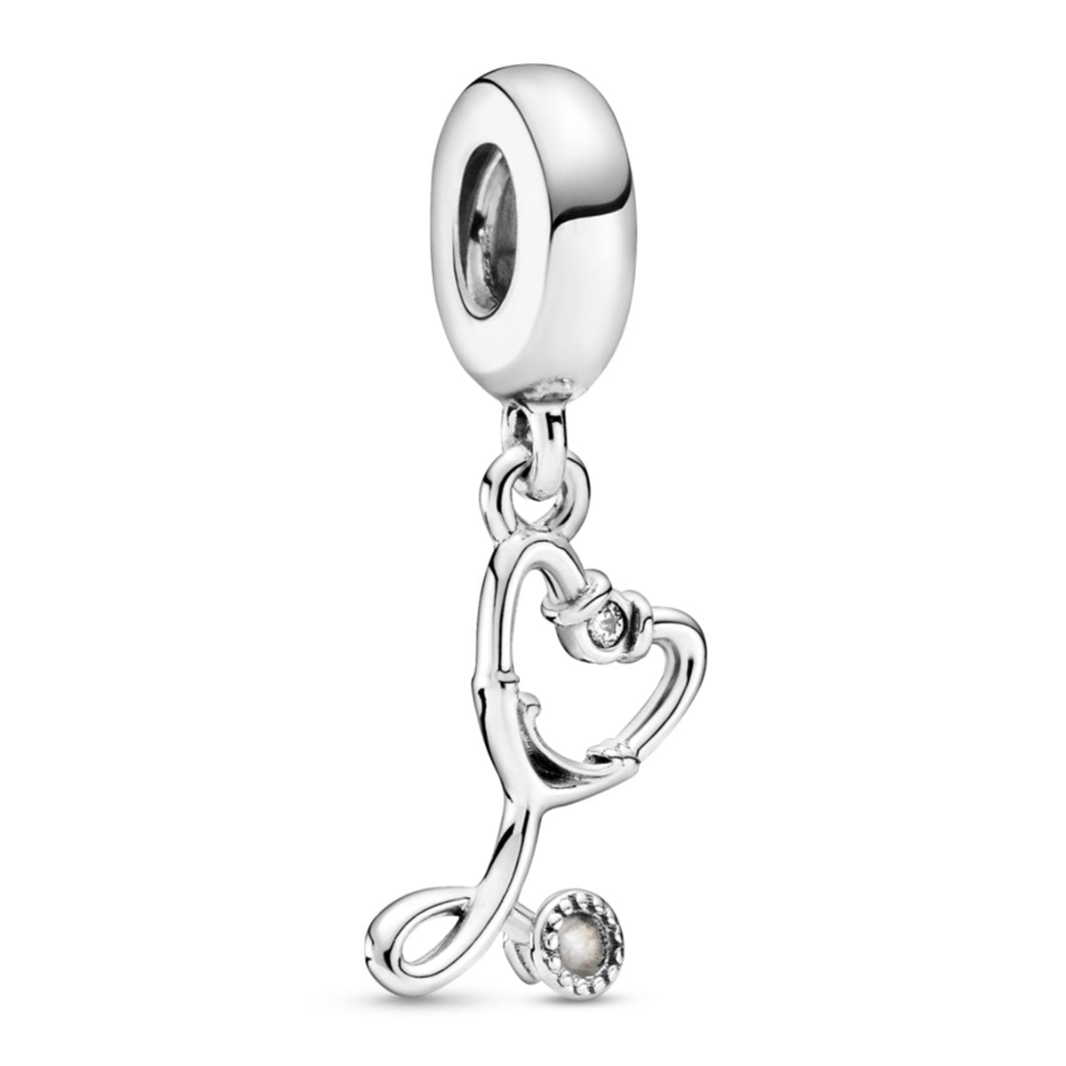 Pandora Stethoscope Heart Dangle Charm