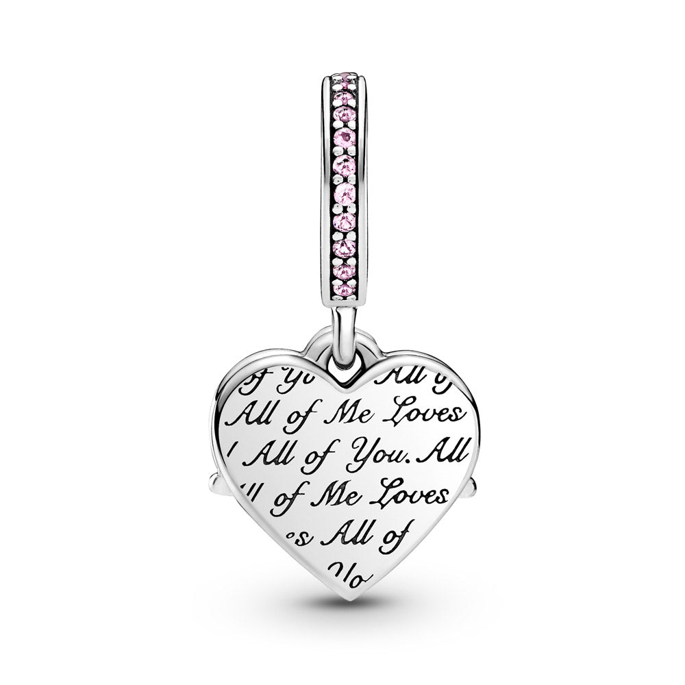 Pandora Pink Heart Mom Dangle Charm