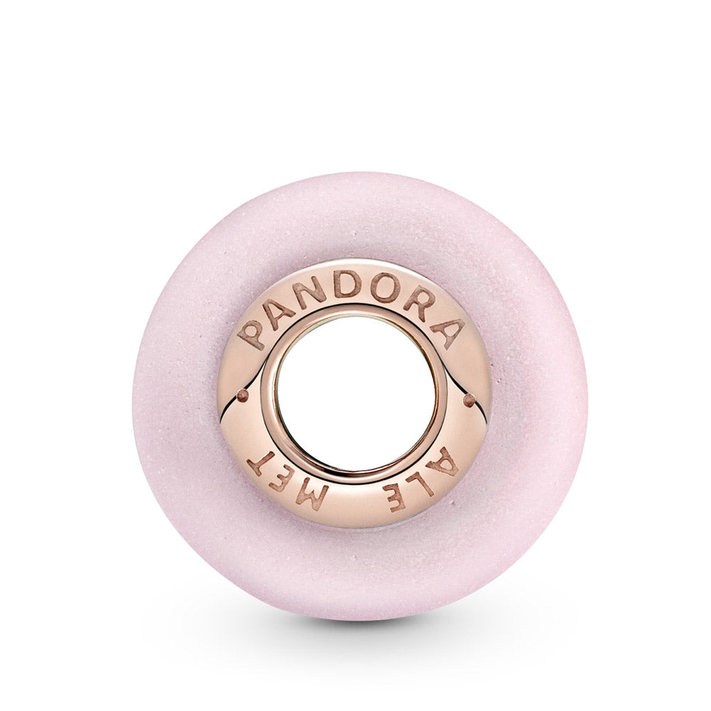 Pandora Matte Pink Murano Glass Charm