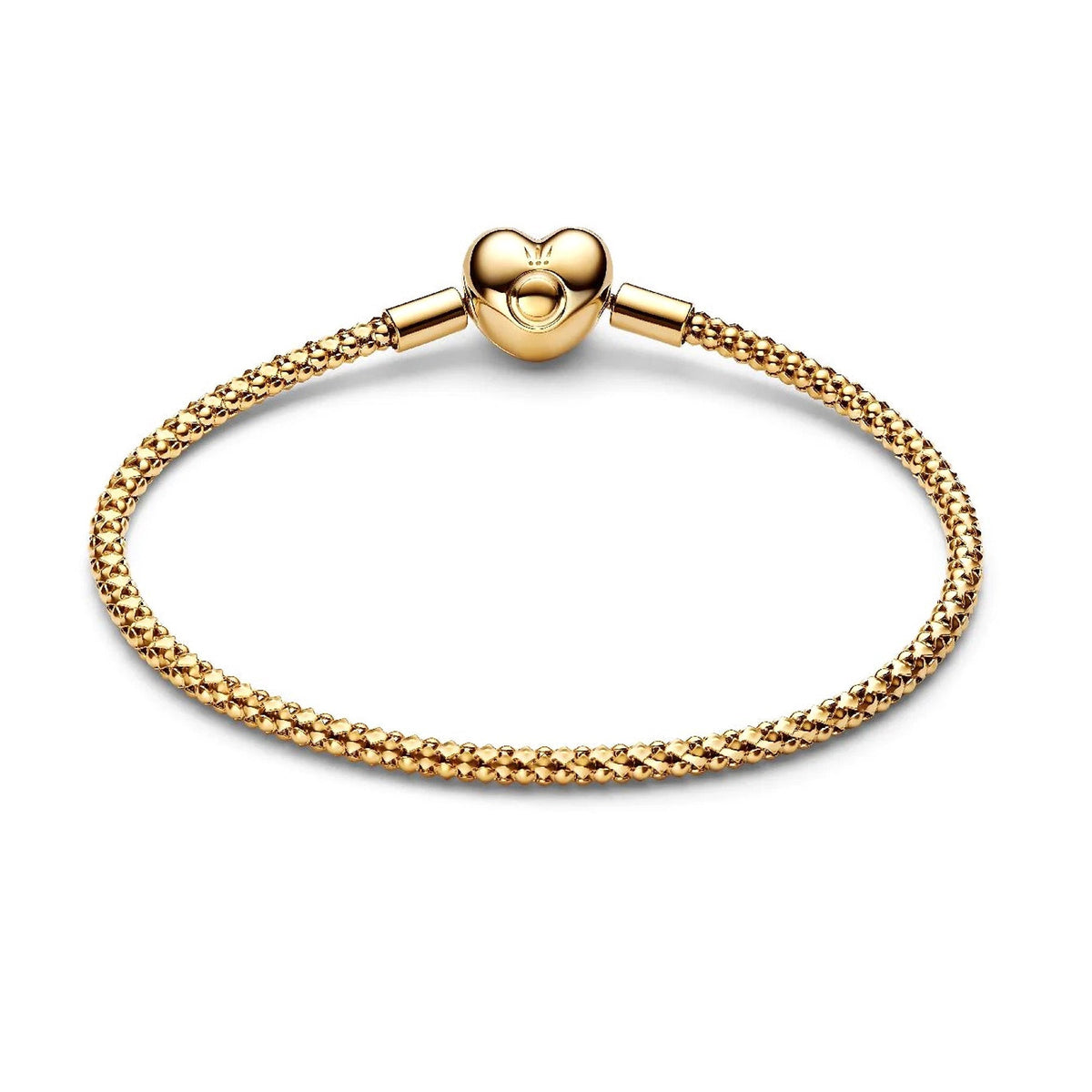 Pandora Heart Clasp Studded Chain Bracelet