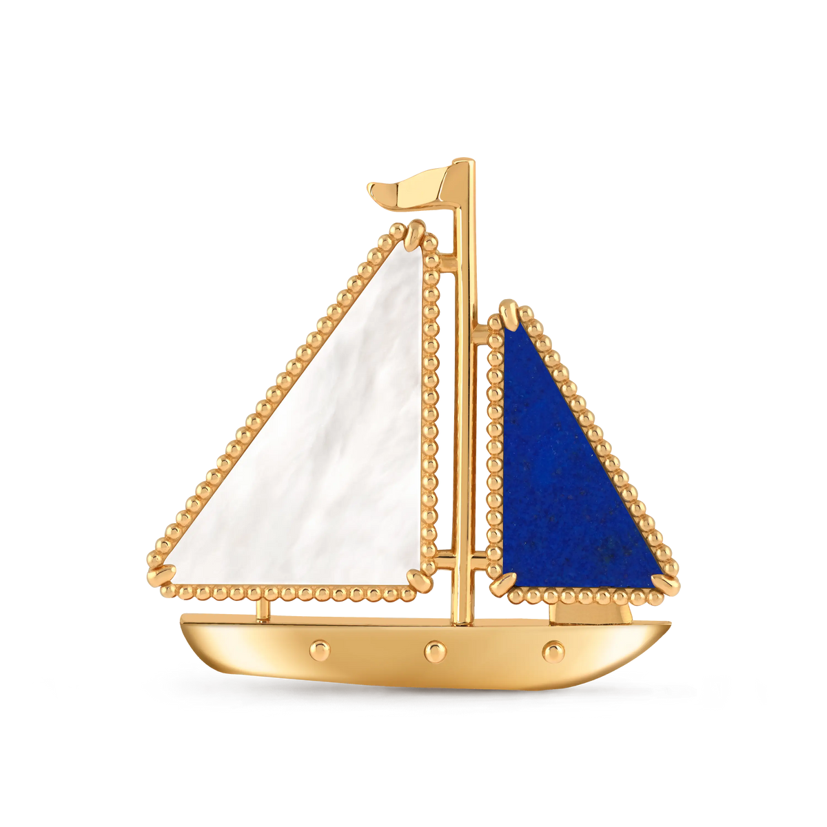 Van Cleef & Arpels Lucky Summer Collection Sailboat Brooch