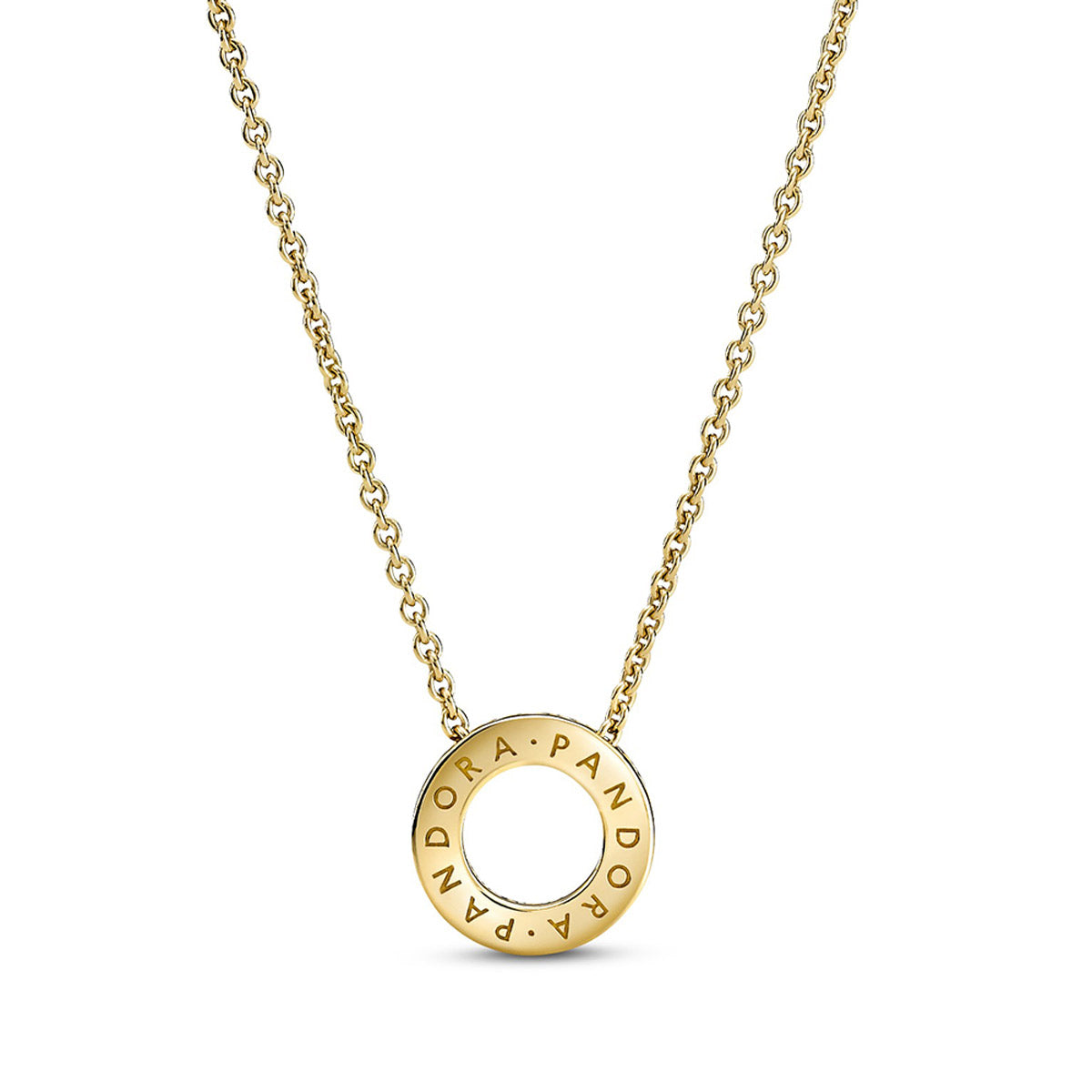 Pandora Logo Pavé Circle Collier Necklace