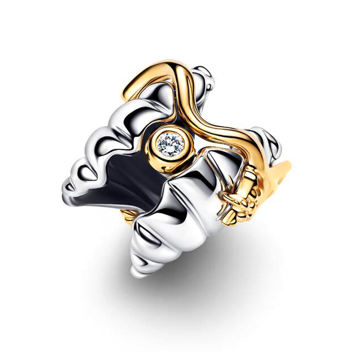 Pandora Disney Princesses Ariel Shell Lab-Grown Diamond Two-Tone Charm