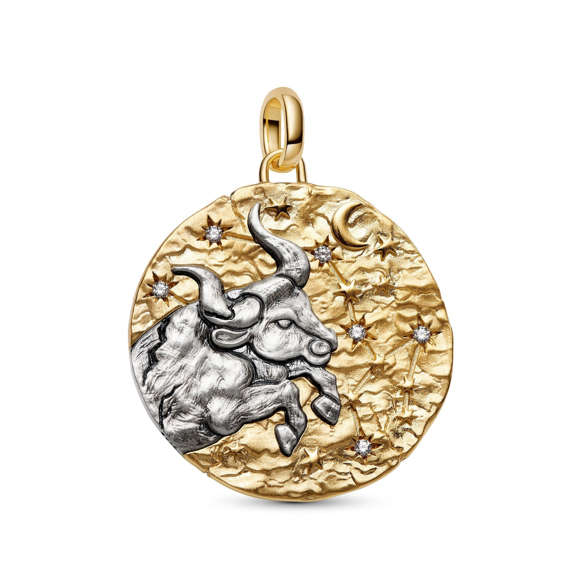 Pandora Taurus Zodiac Oversized Medallion Charm