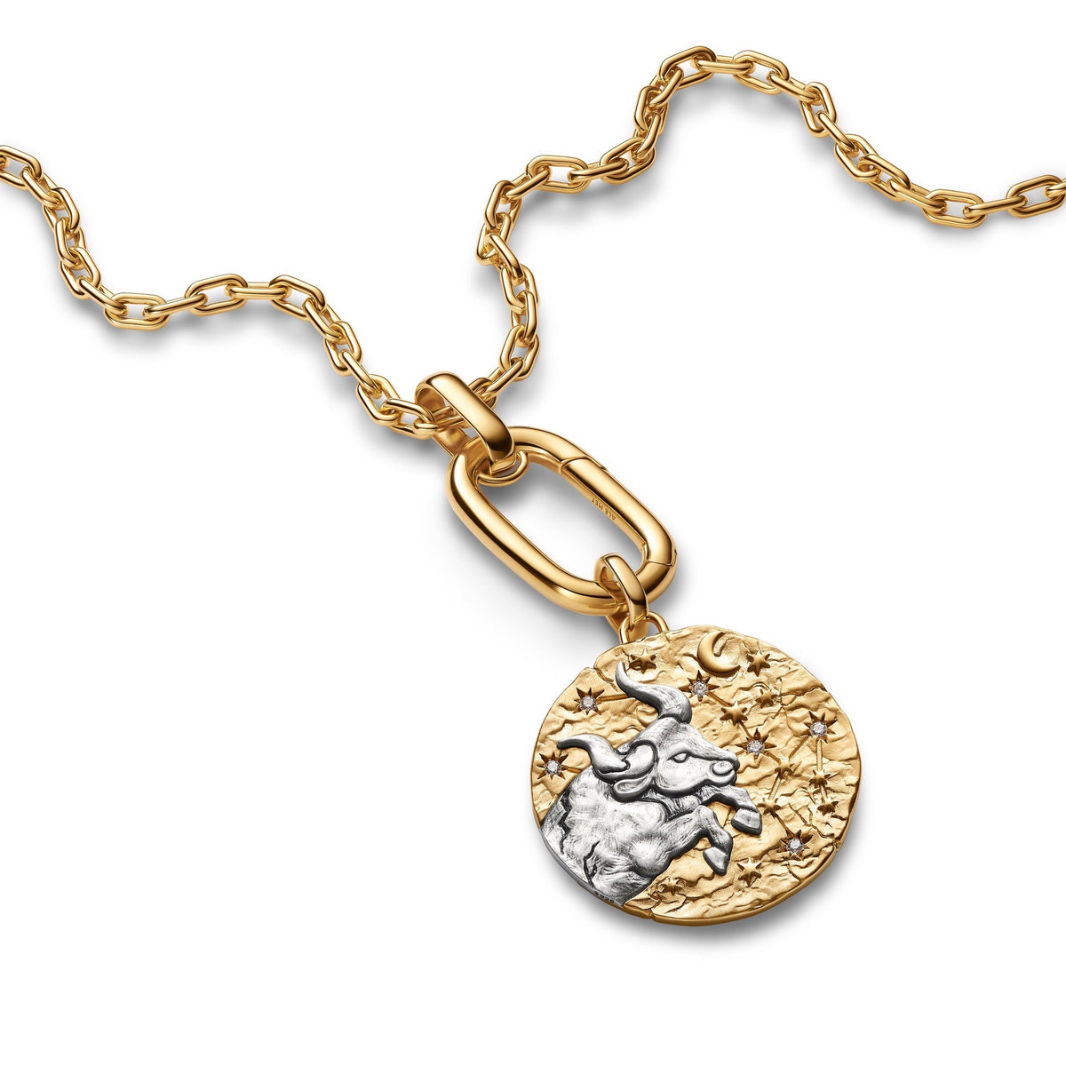 Pandora Taurus Zodiac Oversized Medallion Charm