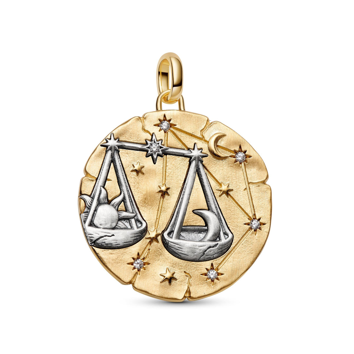 Pandora Libra Zodiac Oversized Medallion Charm