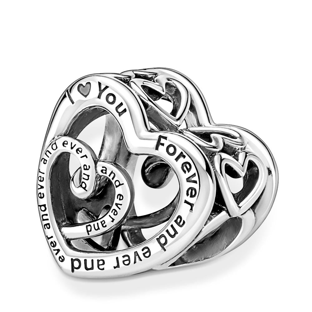 Pandora Entwined Infinite Hearts Charm
