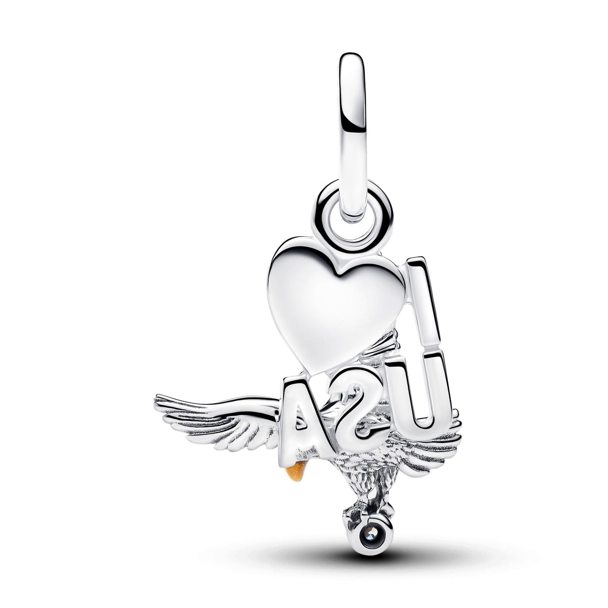 Pandora I Love USA Double Dangle