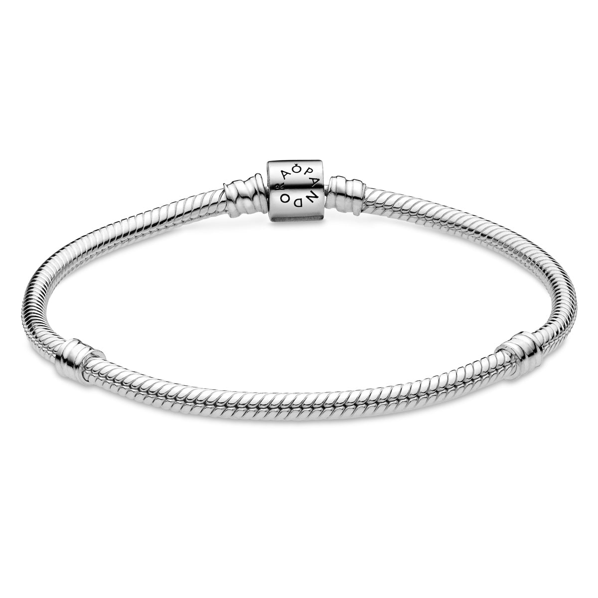 Pandora Moments Barrel Clasp Snake Chain Bracelet