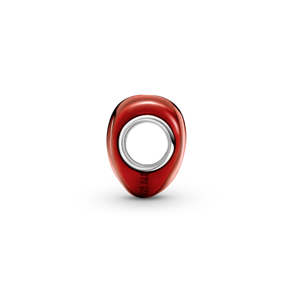 Pandora Metallic Red Heart Charm