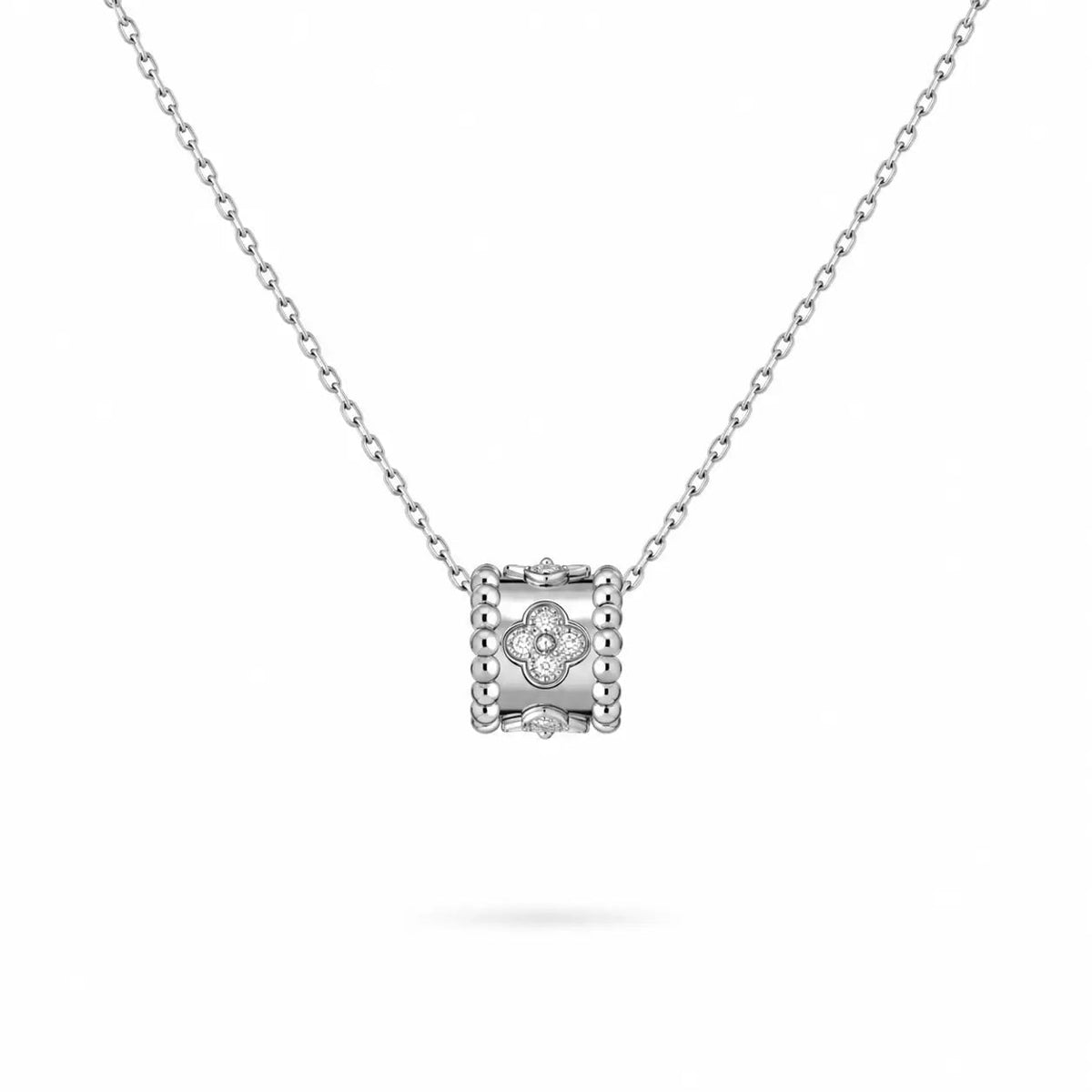 Van Cleef & Arpels Perlée collection clover motif pendant