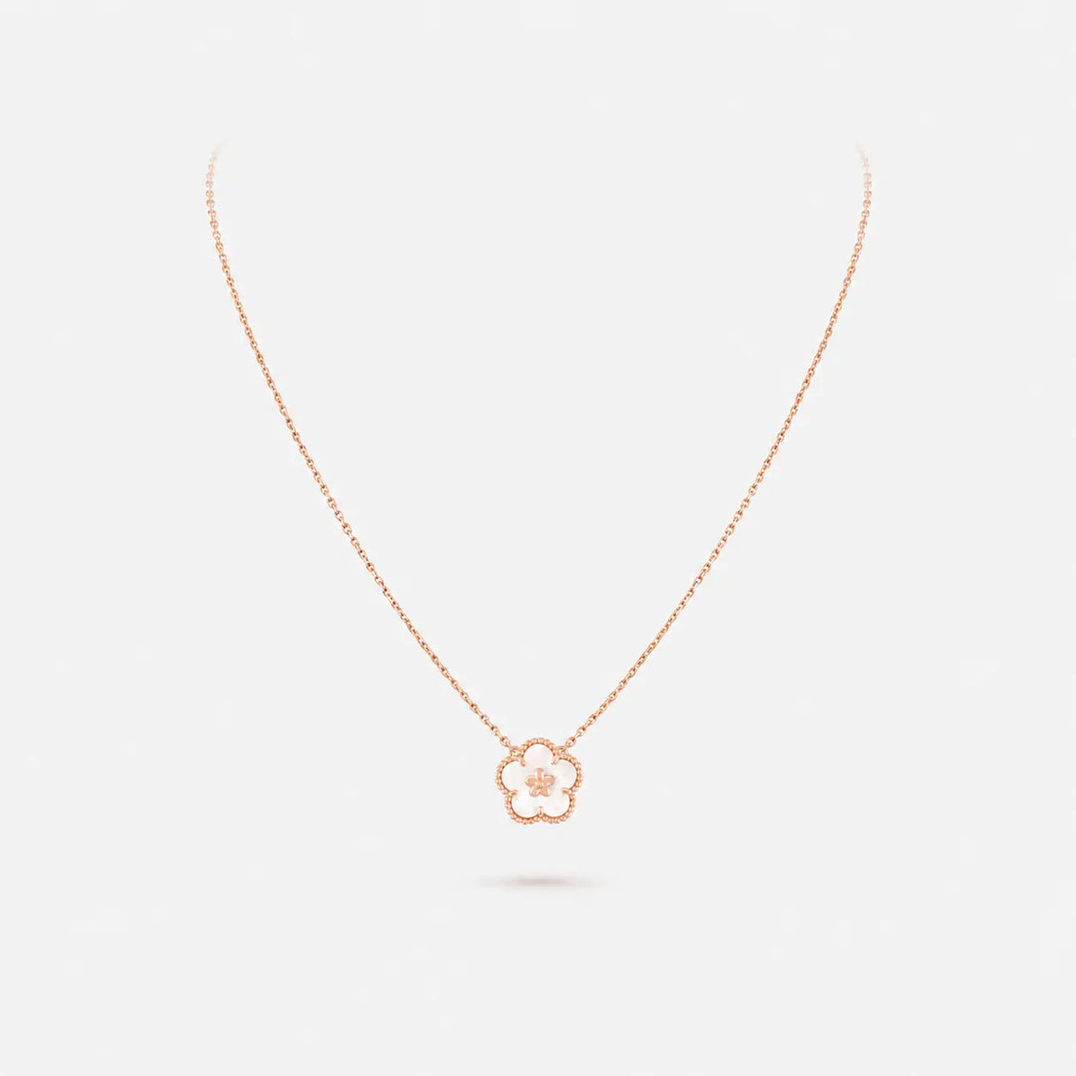 Van Cleef & Arpels Lucky Spring Plum Blossom Necklace