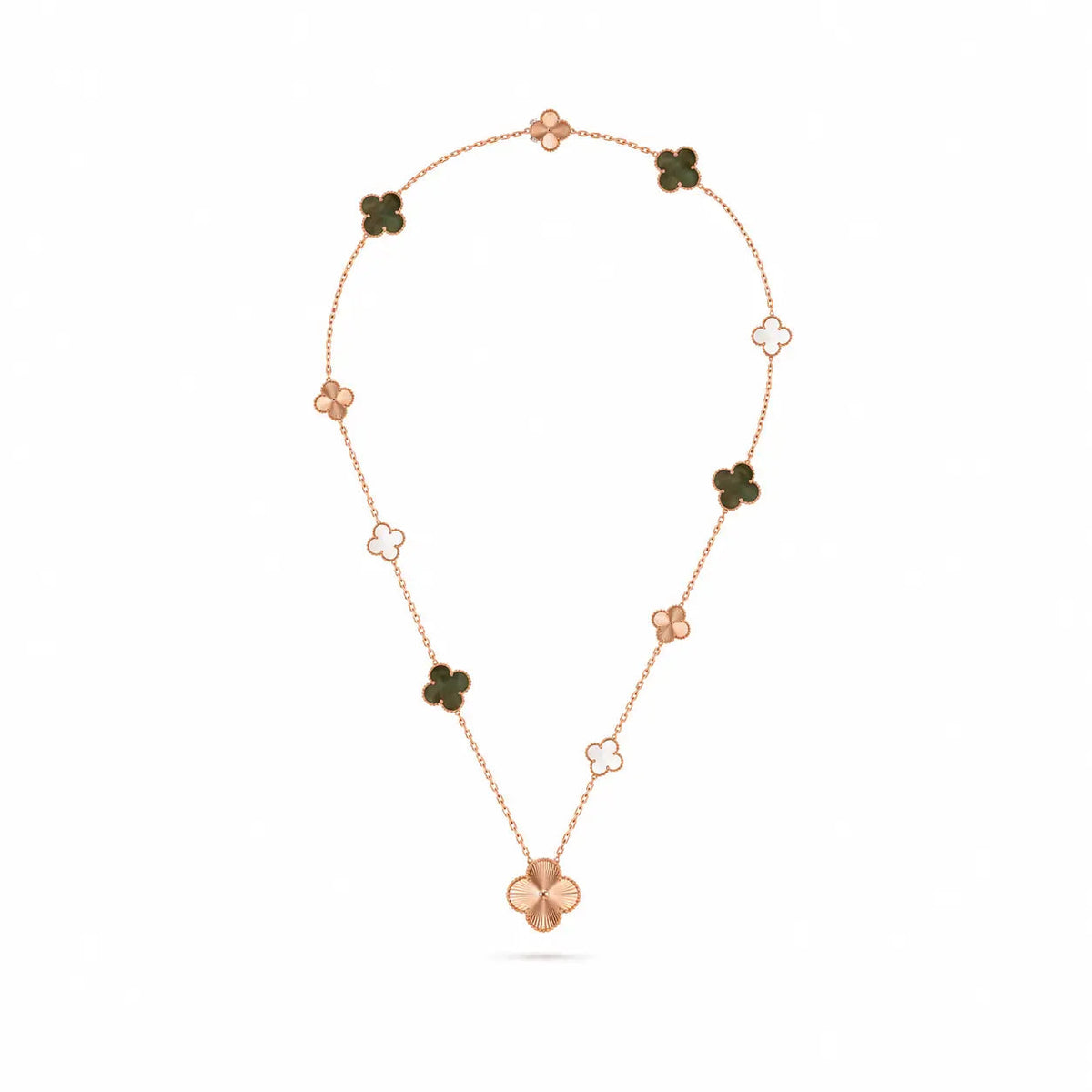 Van Cleef & Arpels Magic Alhambra convertible long necklace and bracelet set