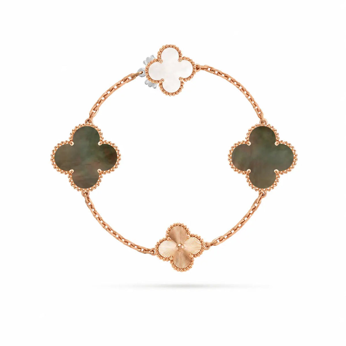 Van Cleef & Arpels Magic Alhambra convertible long necklace and bracelet set