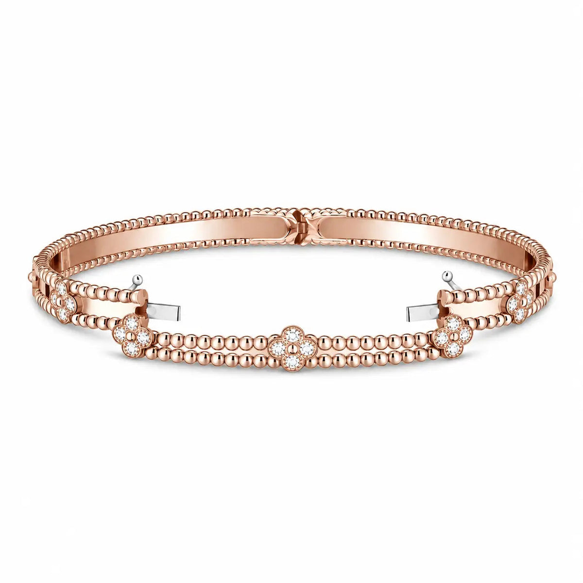 Van Cleef & Arpels Perlée Sweet Clovers diamond bracelet