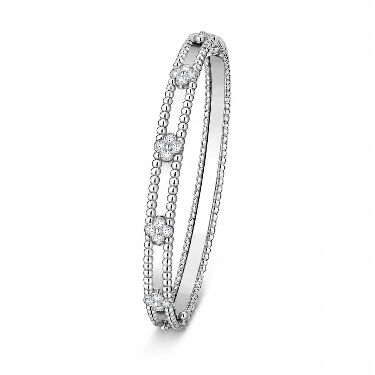 Van Cleef & Arpels Perlée Sweet Clovers diamond bracelet