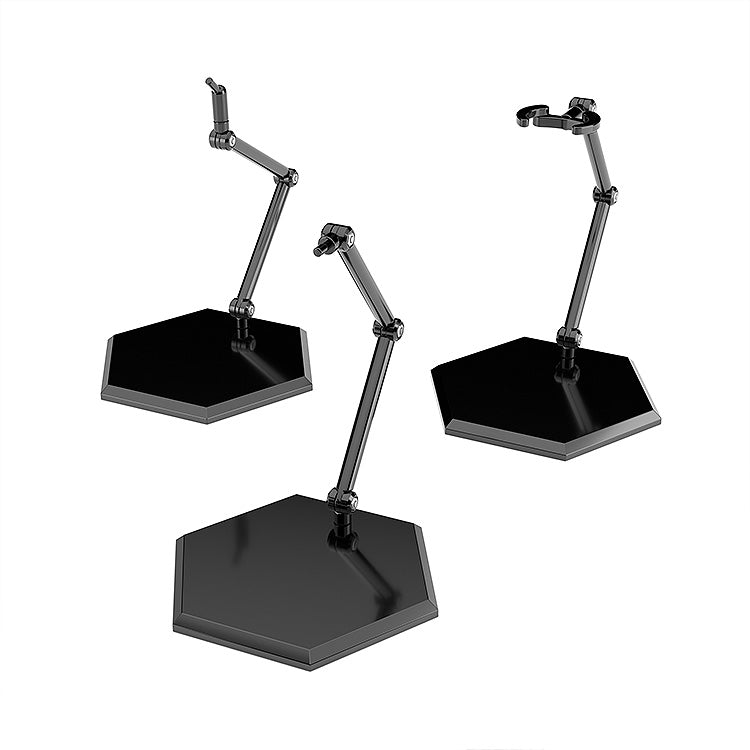 The Simple Stand x3 Black (for Figures & Models) Hex Type
