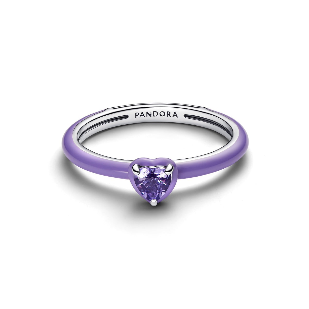 Pandora Purple Chakra Heart Ring