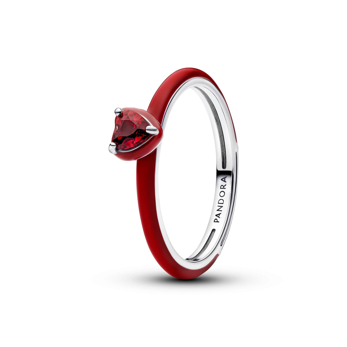 Pandora Red Chakra Heart Ring