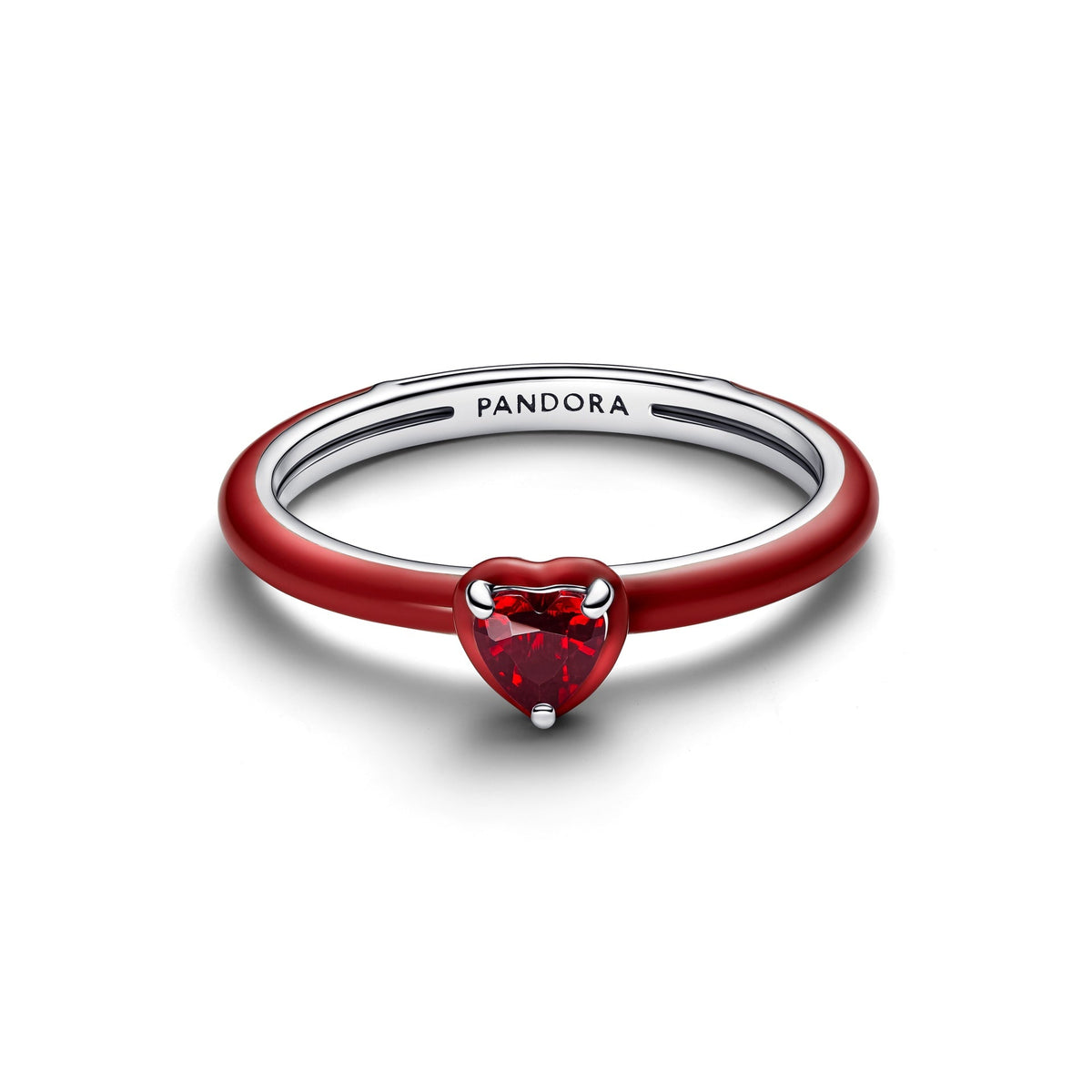 Pandora Red Chakra Heart Ring