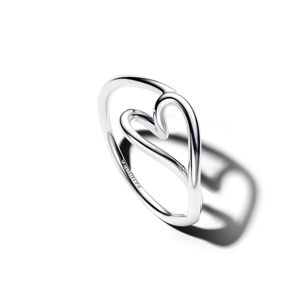 Pandora Organically Shaped Heart Small Ring