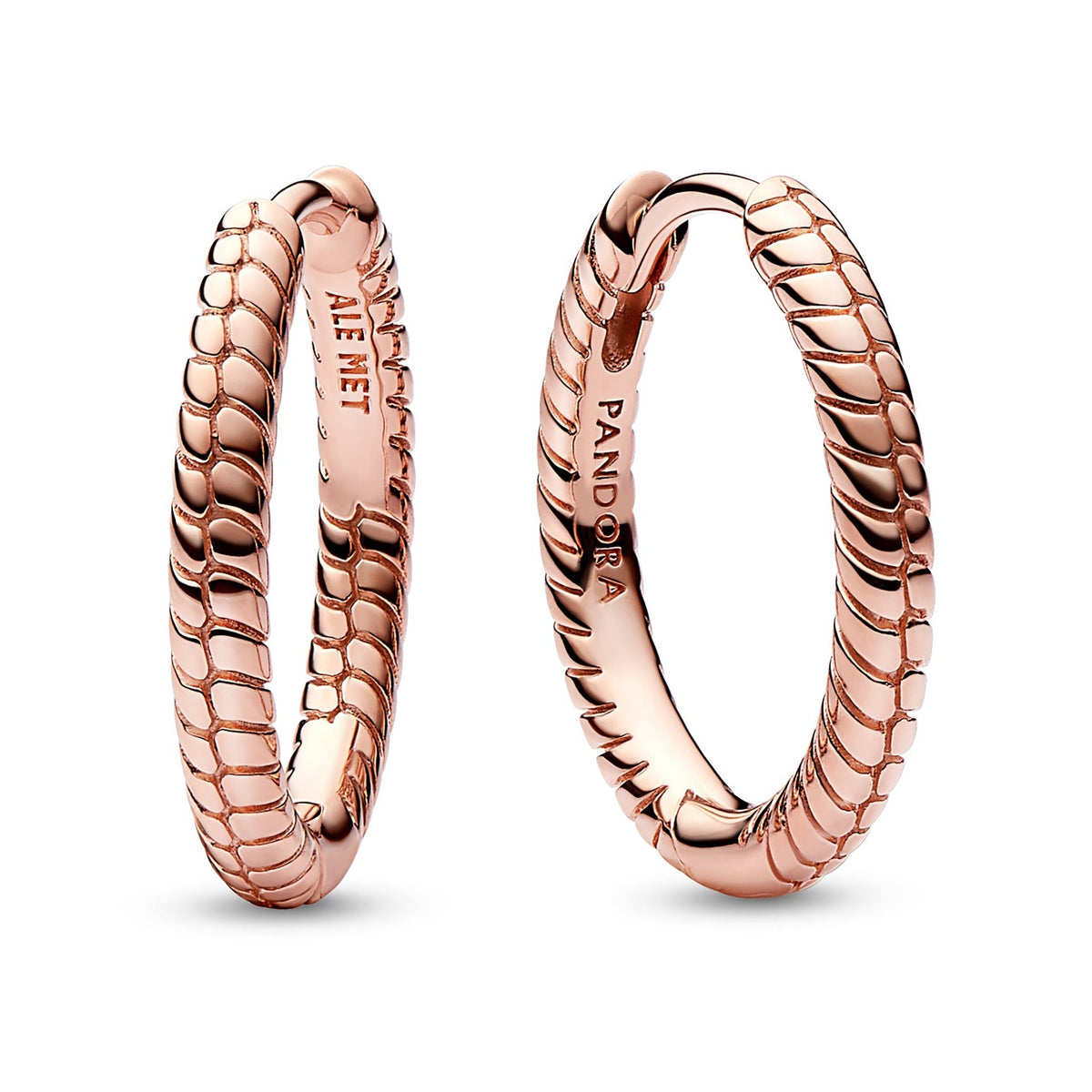Pandora Moments Small Charm Hoop Earrings